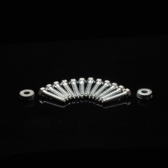 Black Top Plate Bracket with Lag Bolts and washers 6 pack