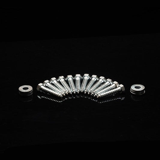 Black Top Plate Bracket with Lag Bolts and washers 6 pack